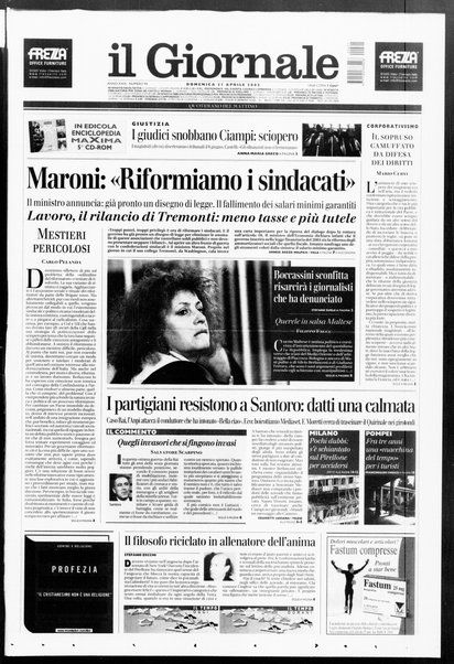 Il giornale : quotidiano del mattino